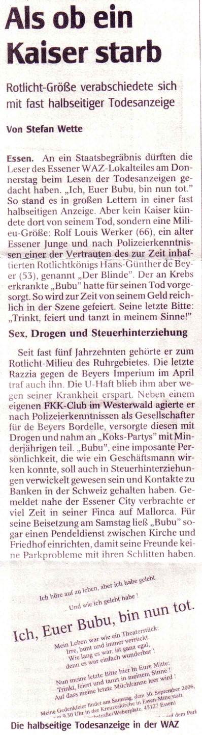 Bubu Zeitungsbericht